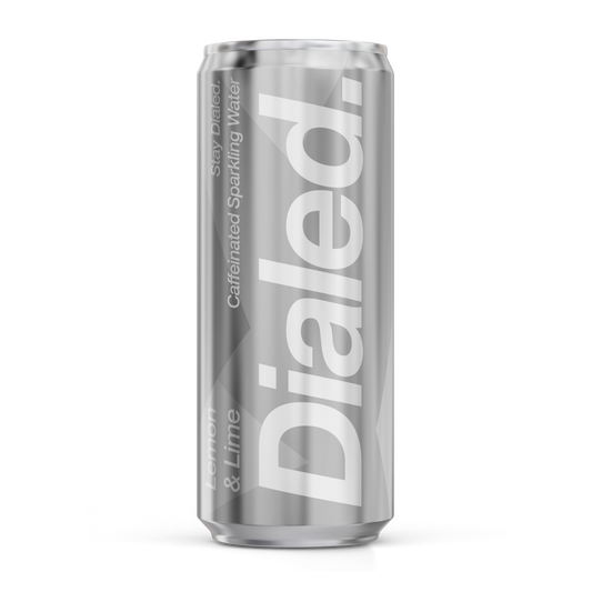 DIALED. Caffeinated Sparkling Water - Lemon and Lime